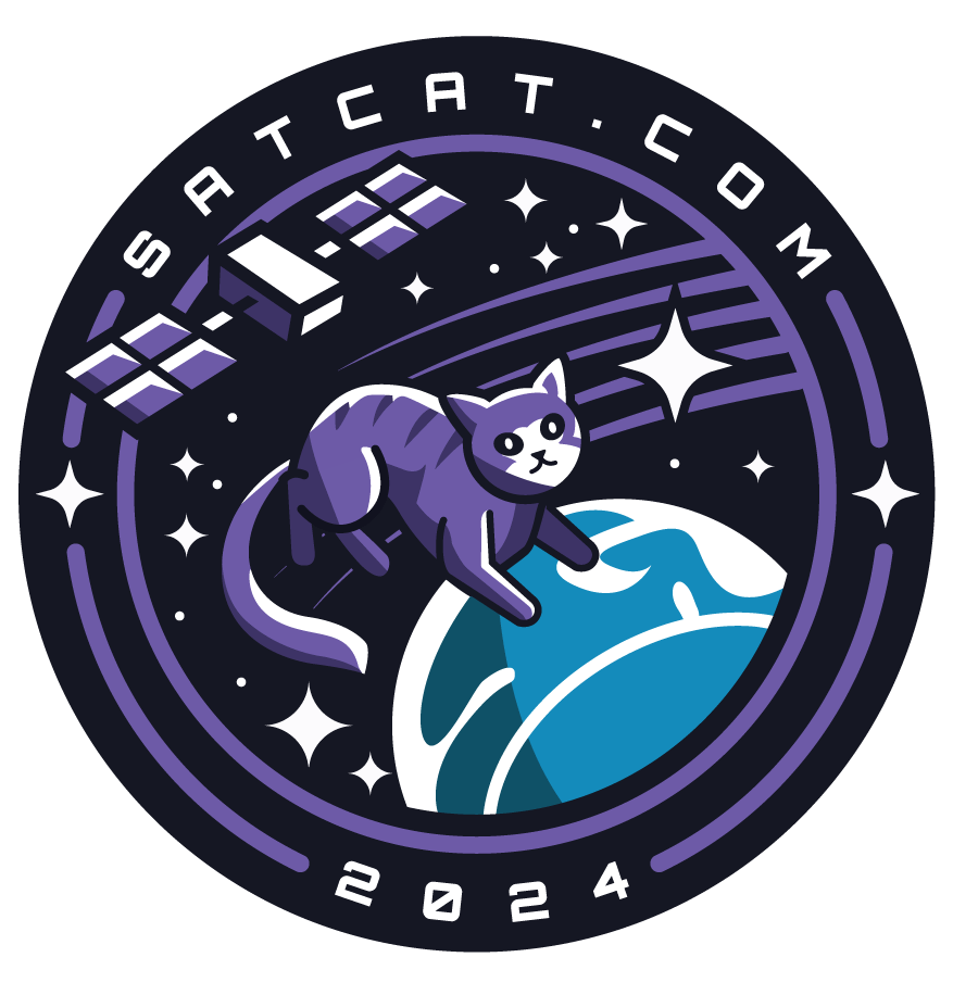 Cute illustration of a cat for Satcat